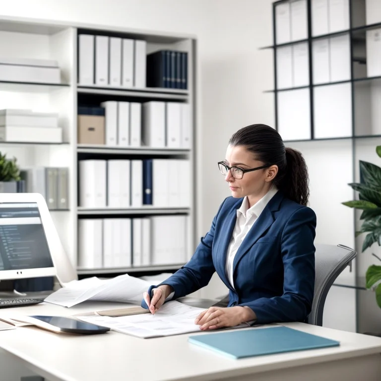 法的書類を確認する仲介業者
